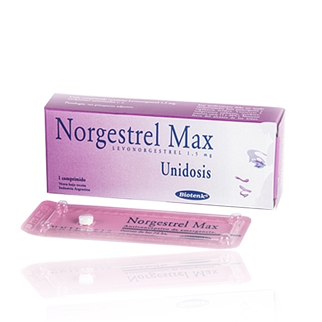 Norgestrel Max Unidosis 1,5 mg. (Levonorgestrel) x 1 Gragea